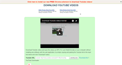 Desktop Screenshot of downloadyoutubevideo.org